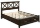 Bernards Nova II 3-Piece Cherry Queen X Storage Full Bedroom Set-2