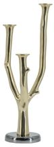 A & B Home Polished Gold Multi Taper Candle Holder-0