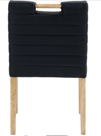 Meridian Furniture Aimee Black Vegan Leather Dining Side Chair-3