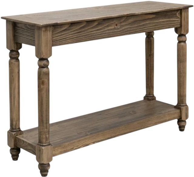 International Furniture Direct Tiffany Brown Sofa Table-0