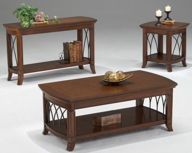 Bernards Cathedral Cherry Cocktail Table-1