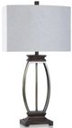 Stylecraft Halen Platinum/White Table Lamp-0