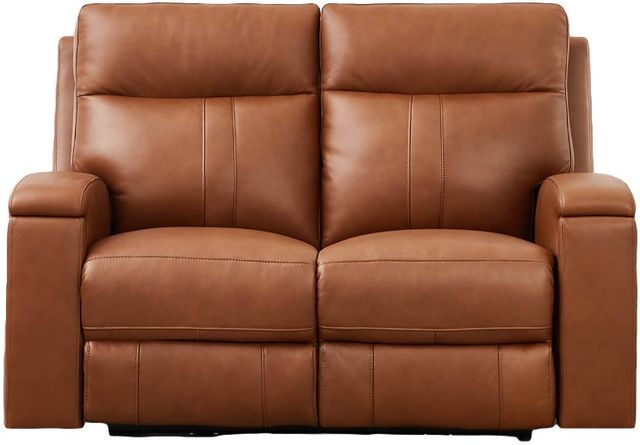 Hydeline® Venice Nutmeg Brown Power Reclining Loveseat-1