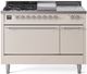 Ilve® Nostalgie II Series 48" Antique White Pro Style Dual Fuel Range-0