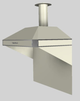 Vent-A-Hood® A Series 42" Biscuit Retro Style Wall Mounted Range Hood-4