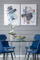 A & B Home Blue Glass Charger-4