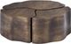TOV Furniture Cluster Antique Brass Cocktail Tables-3
