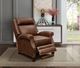 BarcaLounger® Barrett Worthington Cognac Leather Power Recliner-2