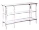 Mazin Furniture Lyrica Chrome 3-Tier Console Table-0