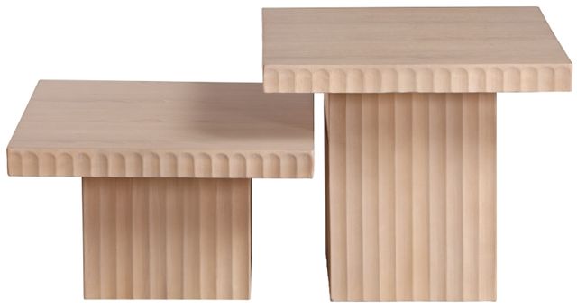Meridian Furniture Spencer 2-Piece Natural Square Occasional Table Set-2