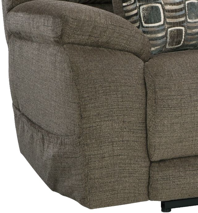 HomeStretch Santa Fe Gray Power Reclining Loveseat with Power Headrest and Power Lumbar-2