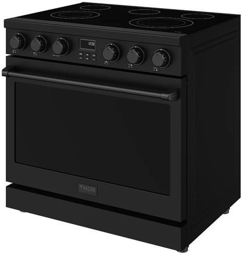 Thor Kitchen® 36" Black Contemporary Pro Style Electric Range-3