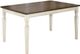 Signature Design by Ashley® Whitesburg Brown Dining Table with Cottage White Base-0