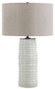 Uttermost® Barat Dark Beige/White Table Lamp-0