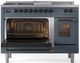 Ilve® Nostalgie II Series 48" Blue Grey Pro Style Dual Fuel Range-2