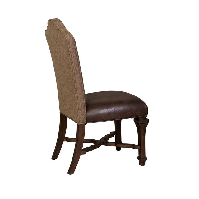 Liberty Furniture Lucca 7-Piece Cordovan Brown Double Pedestal Table Set-2