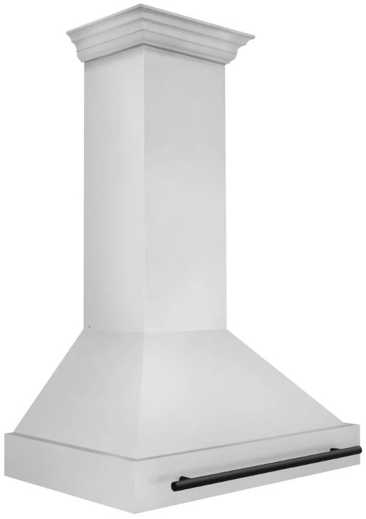 ZLINE Autograph Edition 36" White Matte Wall Mounted Range Hood-3