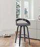 Armen Living Sonia Gray 26" Swivel Counter Stool-4