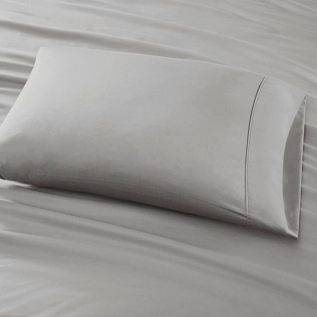 Olliix by Madison Park 7 Piece Grey Split King 800 Thread Count Cotton Rich Sateen Sheet Set-2