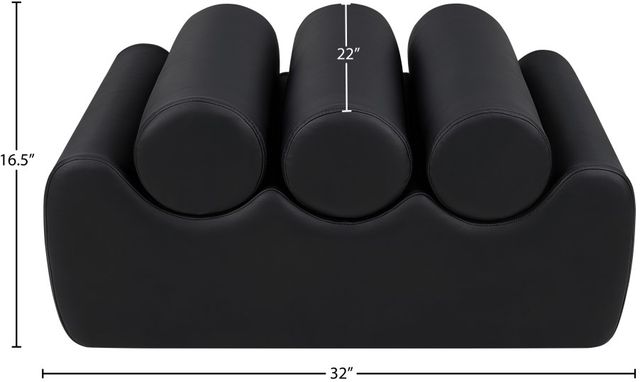 Meridian Furniture Rumble Black 32" Bench-3