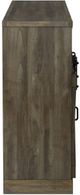 Legends Home Farmhouse Barnwood 66" Fireplace Console-3