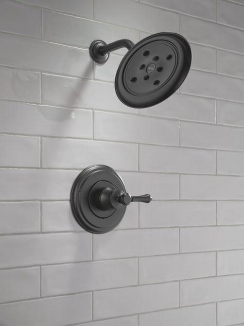 Delta Cassidy® 14 Series Matte Black Shower Trim-1