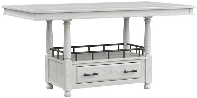 Bernards Bellamy Lane Whitewash Counter Height Dining Table-0