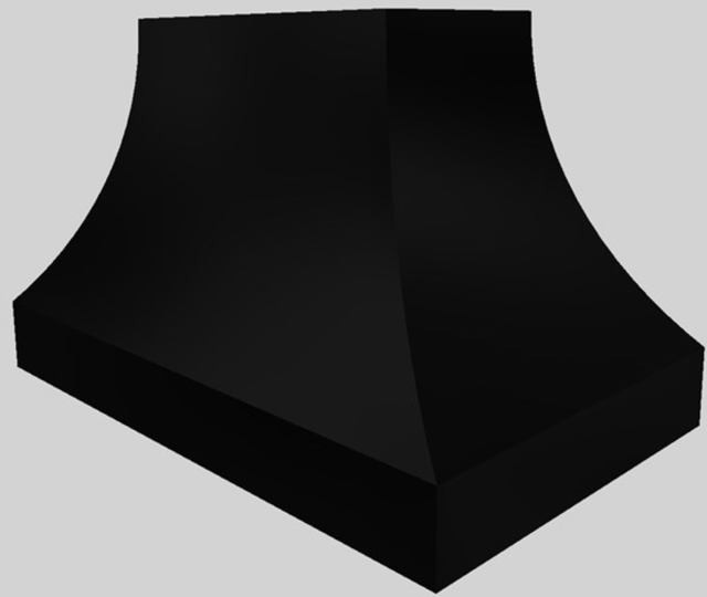 Vent-A-Hood® Designer Series 48" Black Island Range Hood-3