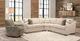 Cozy Life F9 3-Piece Teddy Sectional with Pillows-1