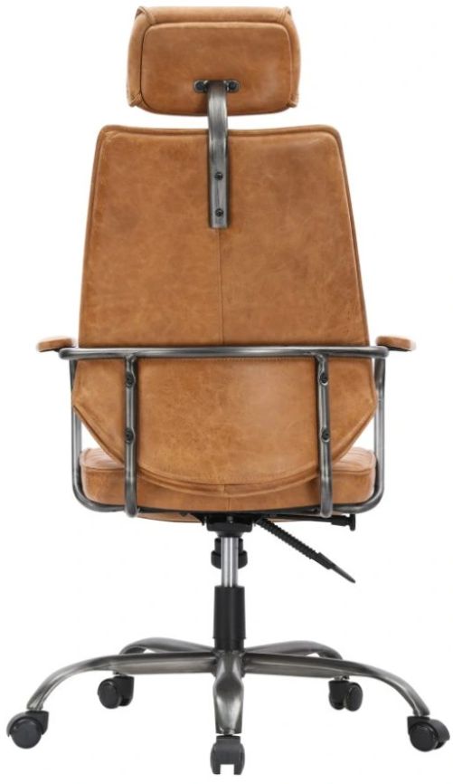 Moe's Home Collection Executive Cognac Swivel Office Chair-3