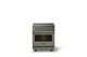 Viking® 5 Series 30" Eucalyptus Pro Style Induction Range with Brushed Brass Trim-3