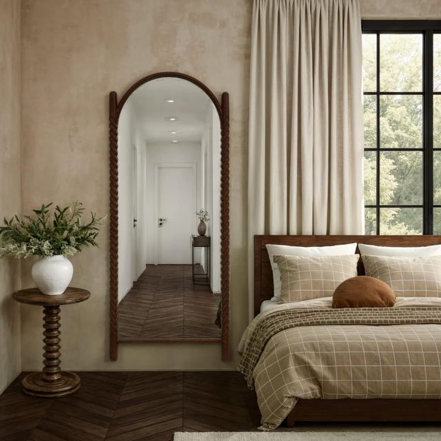 Renwil® Ignatius Walnut Full Length Mirror-1