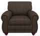 Best® Home Furnishings Customizable Leather Club Chair with Dark Walnut Legs-1
