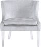 TOV Furniture Myra Silver Croc Chair-0