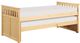 Mazin Furniture Bartly Natural Pine Twin/Twin Youth Captains Bed With Trundle-1