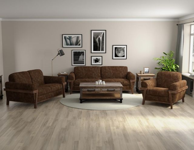 International Furniture Direct Loft Brown 69" Loveseat-1