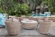 Braxton Culler Paradise Bay Driftwood Aluminum/Fabric Outdoor Swivel Chair-2