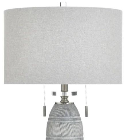 Stylecraft Greyson Silver Table Lamp-1
