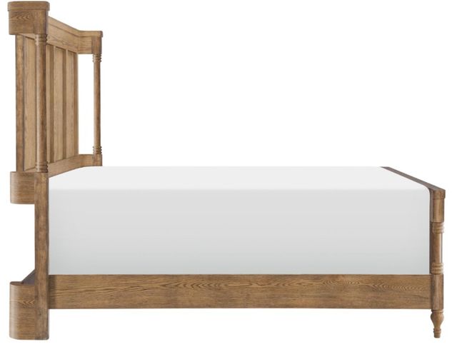 Legacy Classic Vintage Market Barnwood Oak King Shelter Bed-3