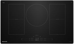 Top view of the KitchenAid® 36" Stainless Steel Temp Cook™ Induction Cooktop