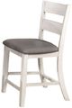 Furniture of America® Anadia 2-Piece Antique White/Gray Counter Side Chair Set-3