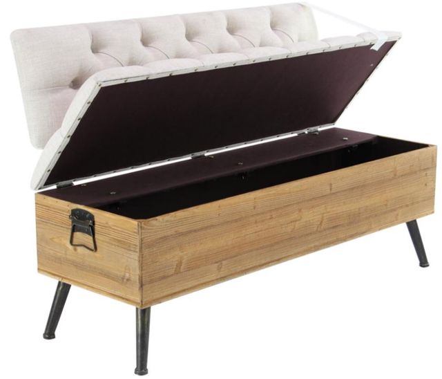 Deco Marche White Storage Bench-1