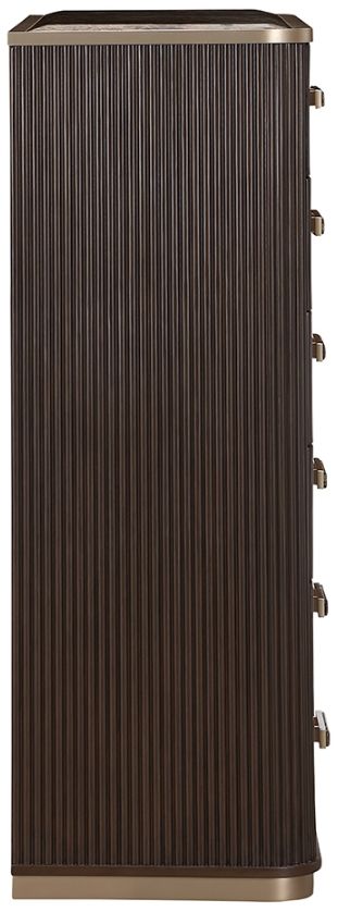 Michael Amini® West Kensington Medium Espresso Highboy Chest-2