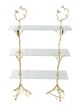A & B Home Tree Gold 3-Tiers Shelf -1