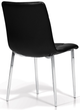 Korson Furniture Paige Set of 2 Black/Chrome Tufted Side Chairs-2
