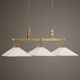 Uttermost® Brookdale Aged Brass 3-Light Linear Chandelier-1
