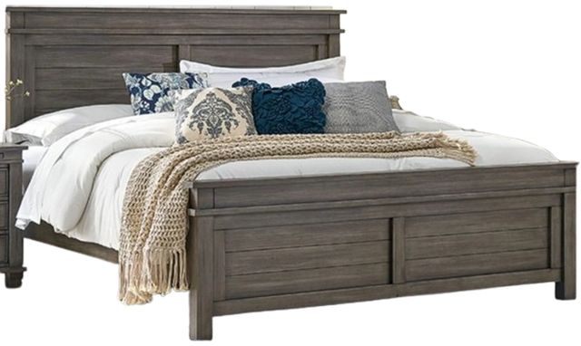 A-America® Glacier Point Graystone California King Panel Bed-0