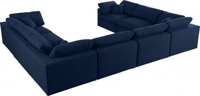 Meridian Furniture Serene 8-Piece Navy Modular Sectional-2