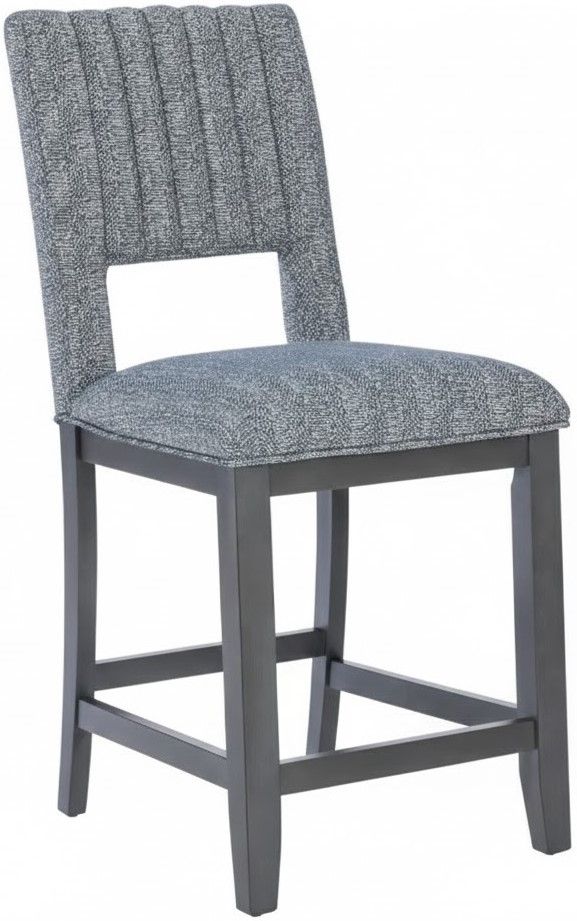 Powell® Jamison Charcoal Upholstered Counter Stool -0