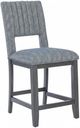 Powell® Jamison Charcoal Upholstered Counter Stool -0